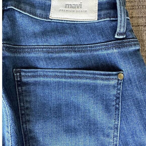 Mavi Tess Super Skinny Women's Jeans In Smoky Blue Stretch Size 27 - Picture 10 of 11
